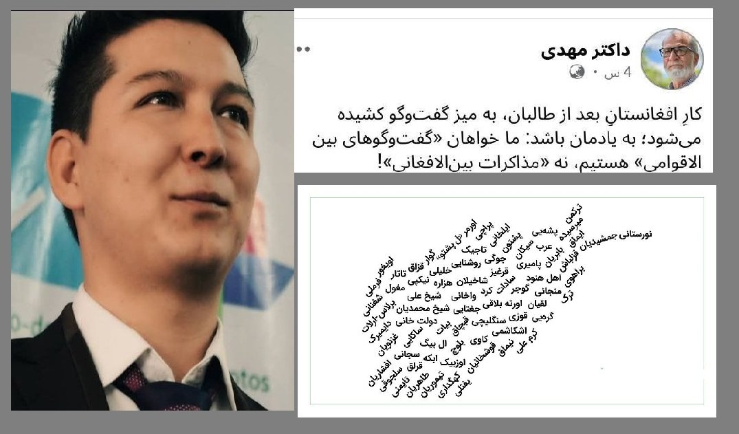 گفت‌وگوی واقعی افغانستان باید با مشارکت ۴۲ قوم باشد، نه انحصار چهار قوم