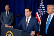 secretario estado eeuu marco rubio junto presidente donald trump 96